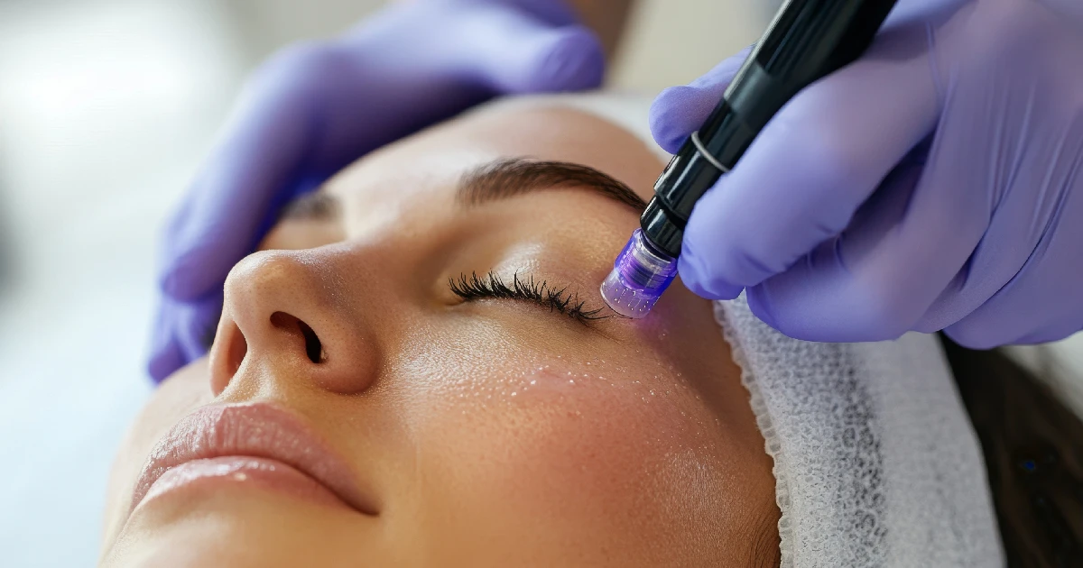 Woman Receiving SkinPen Microneedling Treatment by Sumner Aesthetics in Evans, GA